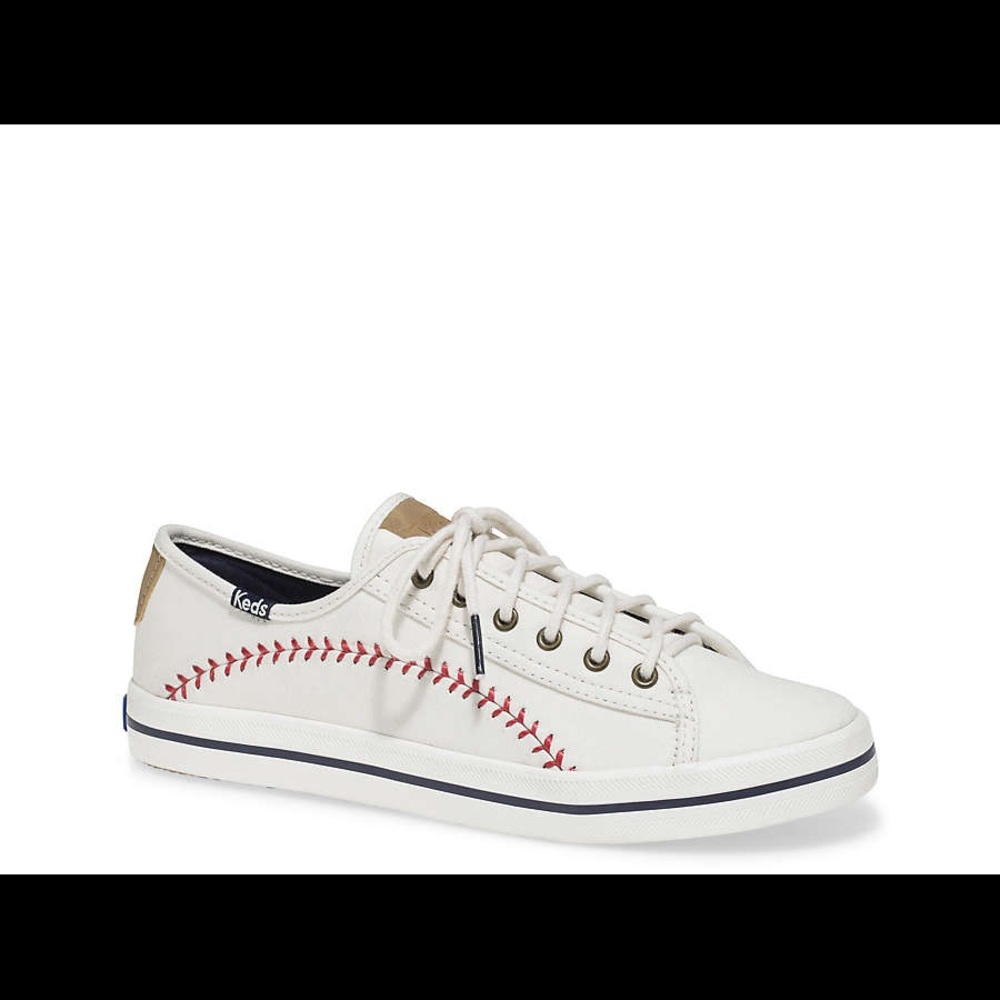Women’s 9.5 Keds Baseball themed shoe.